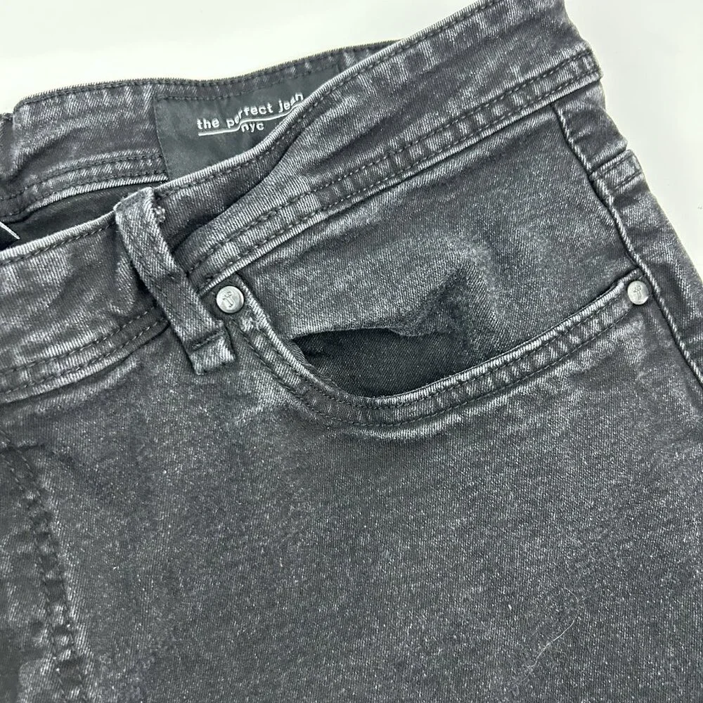 The Perfect Jean NYC Mens 42x30 (x28) Black Thick Thicc Cotton Stretch Flex